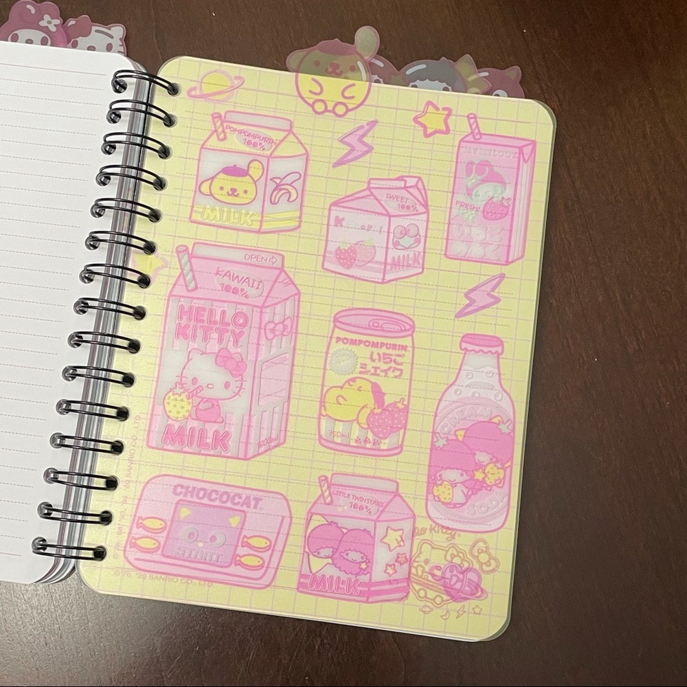 Pink Cute Sanrio Hello Kitty & Friends Kawaii Tokyo Tabbed Journal My Melody - Picture 8 of 16